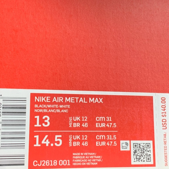 NIKE Mens Air Max Metal Size 12 & 13 - Picture 10 of 10